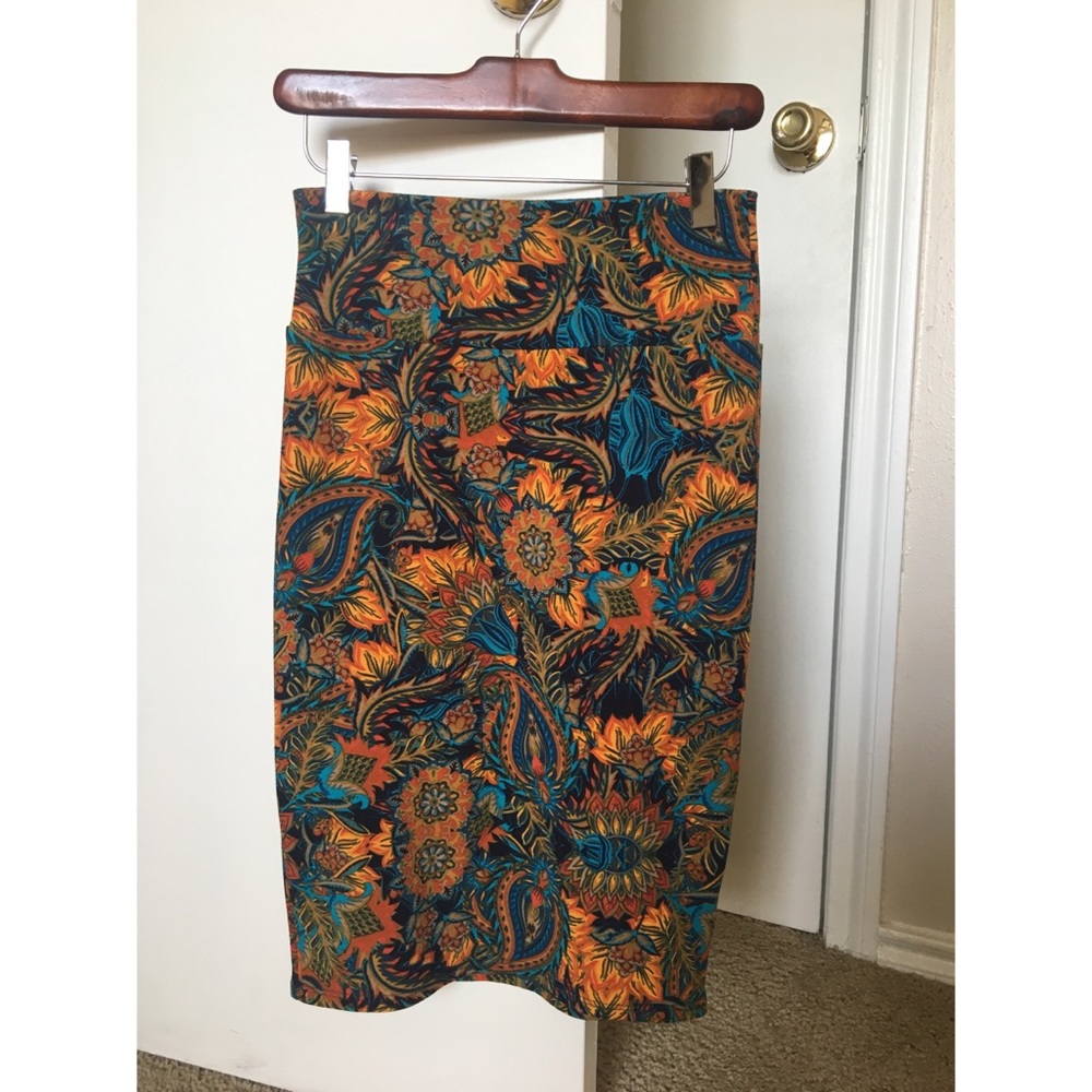 Colorful LuLaRoe Pencil Cassie Skirt XS